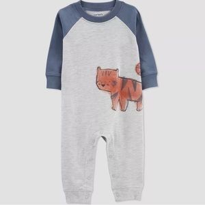 Carter's Just One You Baby Boys Tiger Jumpsuit Onesie 12 Months Gender Neutral